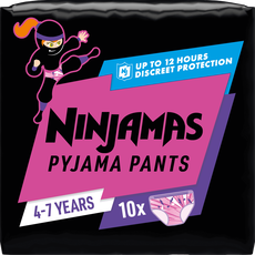 Ninjamas Pants Luierbroekjes Meisje Maat 7 4-7 Jaar 10 Stuks