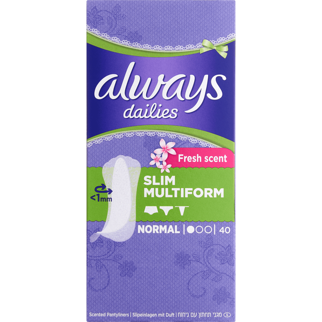 Always Dailies Slim Multiform Fresh Inlegkruisjes