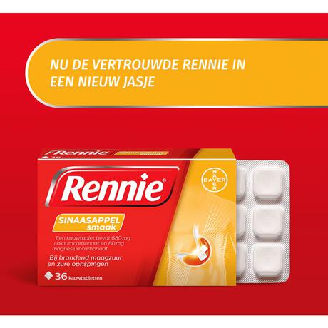 Rennie Sinaasappel Kauwtabletten Bij Brandend Maagzuur 36 stuks