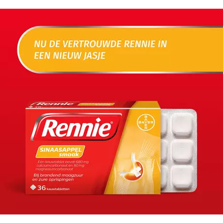 Rennie Sinaasappel Kauwtabletten Bij Brandend Maagzuur 36 stuks