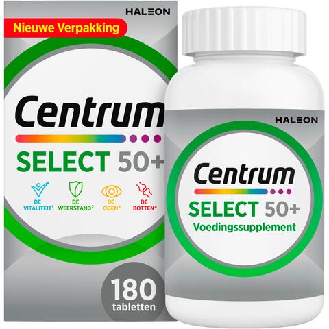Centrum Select 50+ Multivitaminen Tabletten 180 stuks
