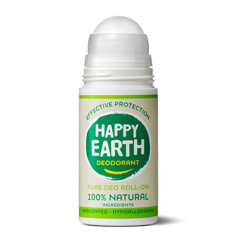 Happy Earth 100% Natuurlijke Unscented Deodorant Roller 75 ML