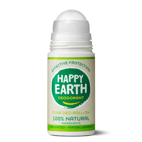 Happy Earth 100% Natuurlijke Unscented Deodorant Roller 75 ML