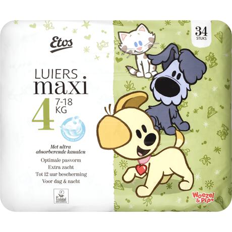 Etos Woezel & Pip Luiers Maxi Maat 4 Megabox