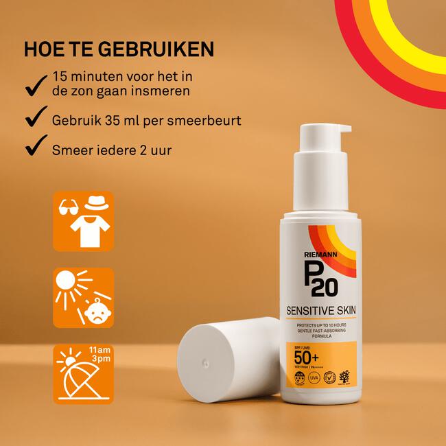 P20 Sensitive Skin Zonnebrand Lotion SPF50+ 200 ML