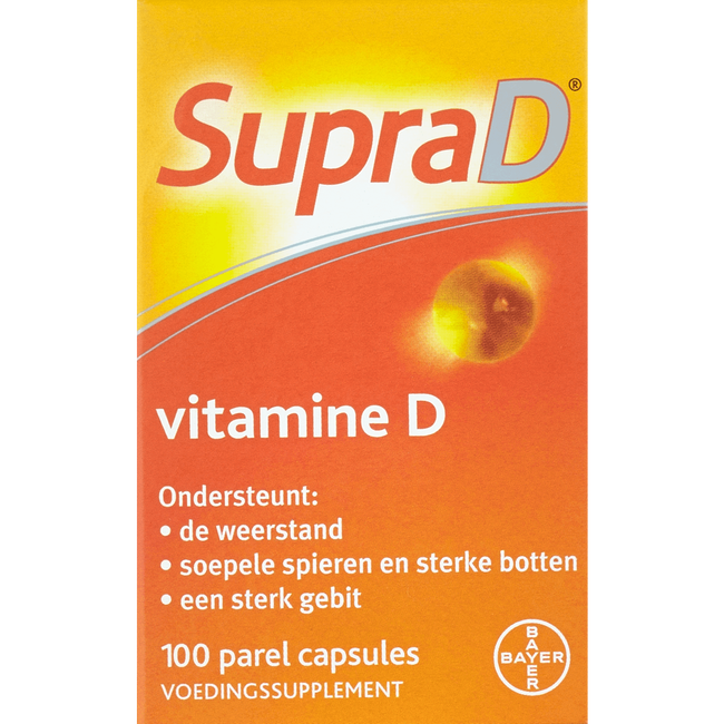 Supra D voor sterke botten en spieren 100 parelcapsules