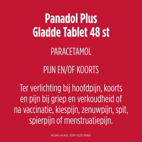 Panadol Plus Paracetemol Filmomhuld Tabletten 48 stuks