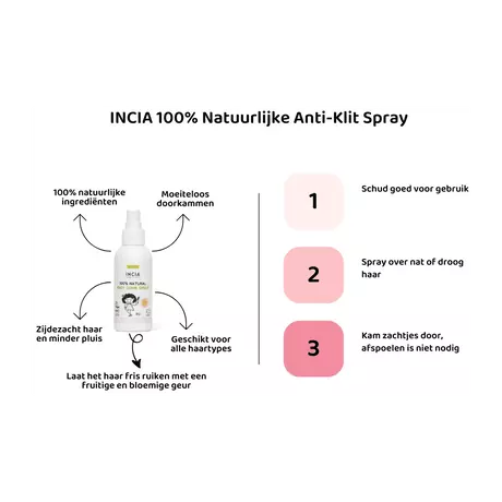 INCIA Natuurlijke Anti-Klit Spray 100 ML