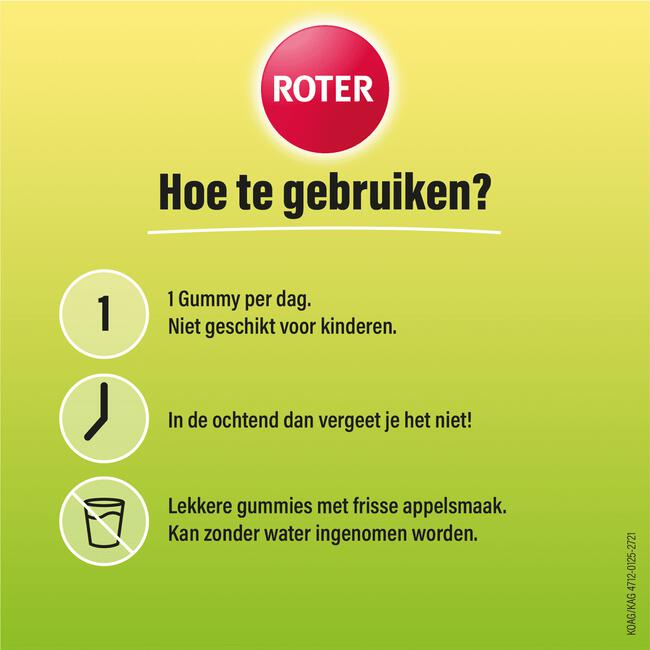 Roter 1000mg Vitamine C Gummy Juicy Apple 30 stuks
