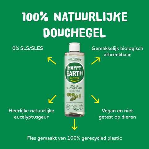 Happy Earth Pure Shower Gel Eucalyptus 300 Ml