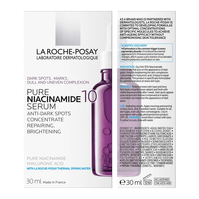 La Roche-Posay Pure Niacinamide 10 Serum – tegen pigmentvlekken 30ml