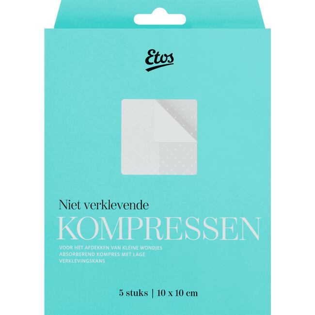 Etos Kompres Niet-Klevend 10 x 10 CM 5 stuks