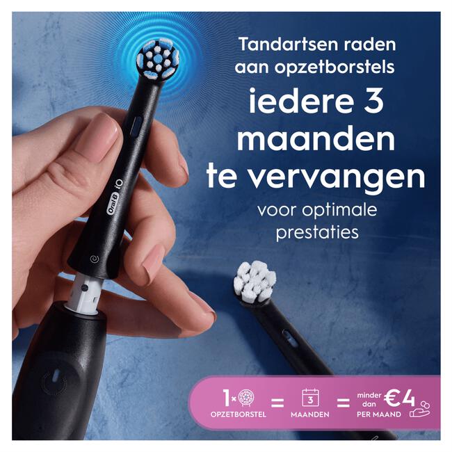 Oral-B iO Gentle Care Opzetborstels Zwart 6 Stuks