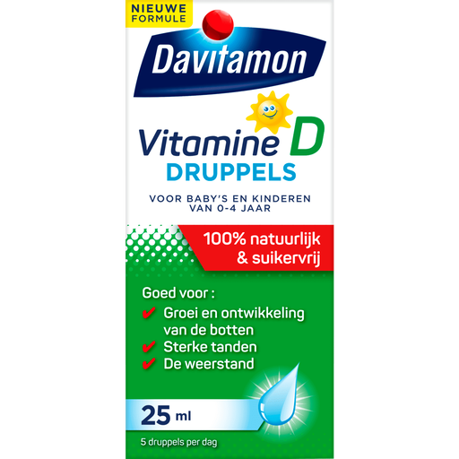 Davitamon Vitamine D 0-4 Jaar Baby en Kind 25 ML