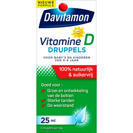 Davitamon Vitamine D 0-4 Jaar Baby en Kind 25 ML