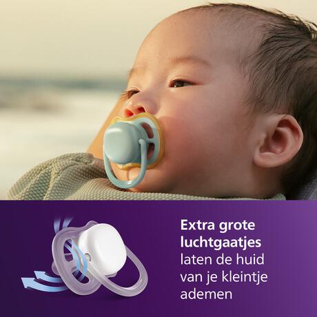 Philips Avent Fopspeen Ultra Air 0-6M SCF087/03 2 stuks