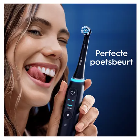 Oral-B iO Radiant White Opzetborstels Zwart 4 Stuks