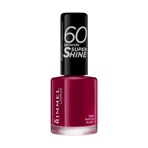 Rimmel London 60 Seconds SuperShine nagellak 320 Rapid Ruby 8 ML