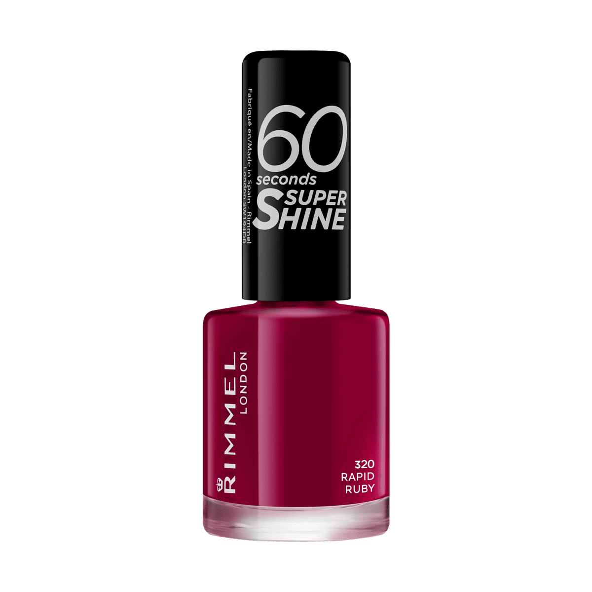 Rimmel London 60 Seconds SuperShine nagellak 320 Rapid Ruby 8 ML