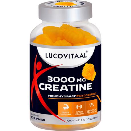 Lucovitaal Creatine 3000 mg gummies Citroensmaak 60 stuks