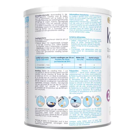 Kabrita 2 Opvolgmelk 6-12 Maanden 800 gram