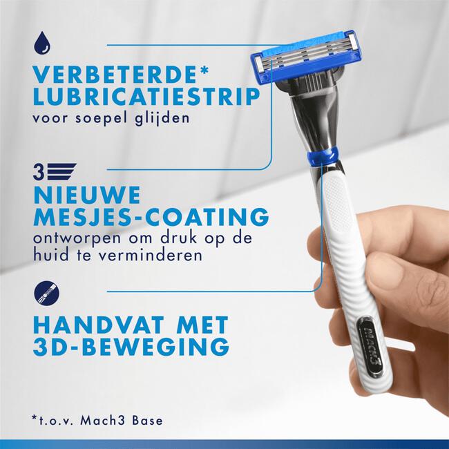 Gillette Mach3 Turbo Navulmesjes 12 Stuks
