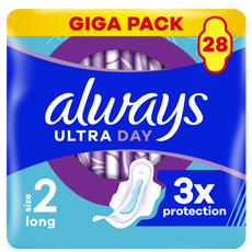 Always Ultra Maandverband Long Met Vleugels 28 stuks