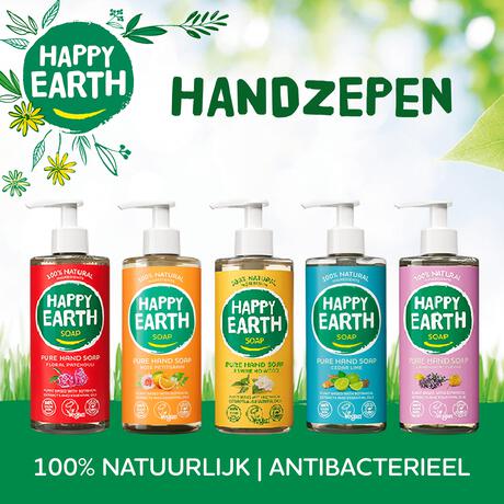 Happy Earth 100% Natuurlijke Cedar Lime Handzeep 300 ML