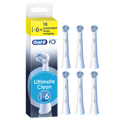Oral-B iO Ultimate Clean Opzetborstels Wit 6 Stuks