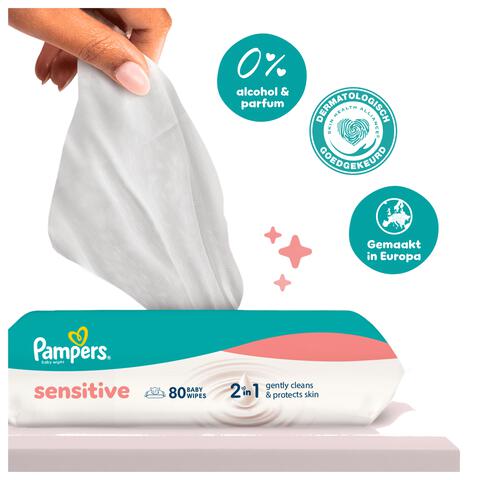 Pampers Sensitive Billendoekjes 20x80 Stuks