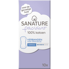 Sanature Pro Vivo 100% Katoenen Incontinentieverband Normaal 10 stuks