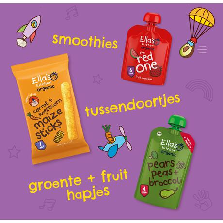 Ella's Kitchen Baby Bananen Ontbijtje Bio Knijpfruit 6+ Maanden 100 GR