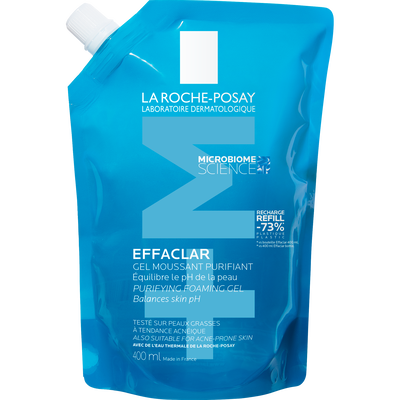 La Roche-Posay Effaclar Zuiverende Reinigingsgel +M - voor een Vette, Onzuivere Huid met Neiging tot Acne - 400ml
