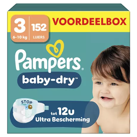Pampers Baby Dry Voordeelbox Luiers Maat 3 6-10 kg 152 stuks