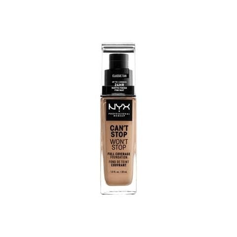 NYX Professional Makeup Can't Stop Won't Stop Foundation Classic Tan CSWSF12