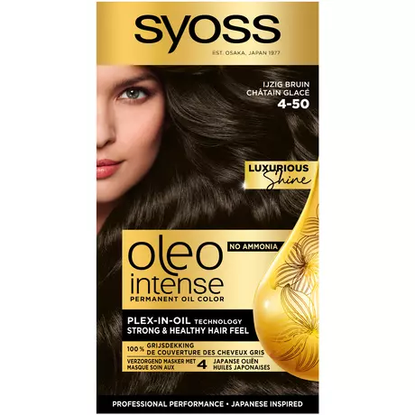 Syoss Oleo Intense Permanente Haarkleuring 4-50 Ijzig Bruin