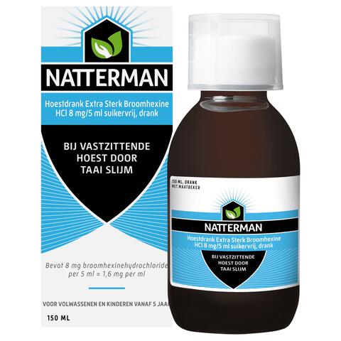 Natterman Broomhexine Extra Sterk 8mg/5ml 150 ML