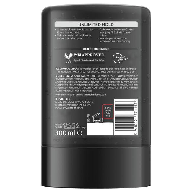 Taft Styling Gel Unlimited Hold Gel 300 ML