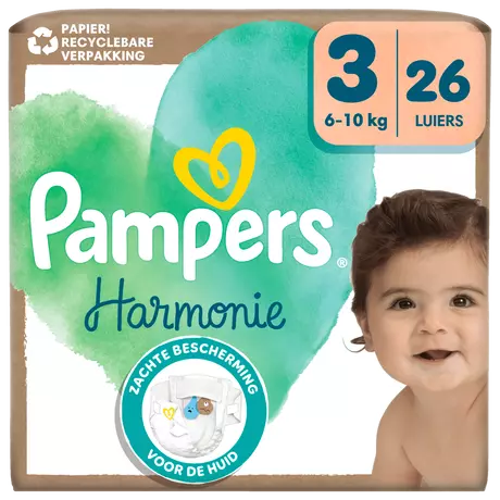 Pampers Harmonie Luiers Maat 3 6-10 kg 26 stuks