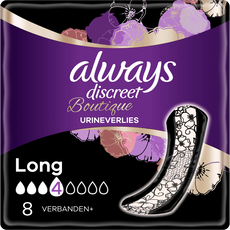 Always Discreet Boutique Verband Voor Urineverlies Dames Plus Long x8