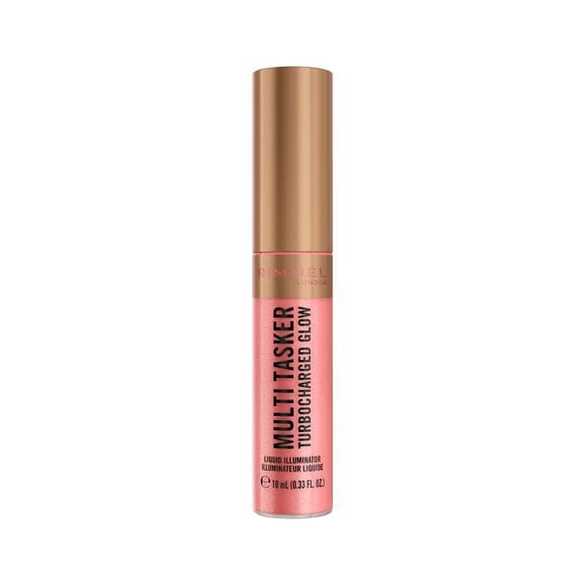 Rimmel London Multi Tasker Turbocharged Glow Liquid Illuminator Blush - Roze - 002 Rosy Rebel