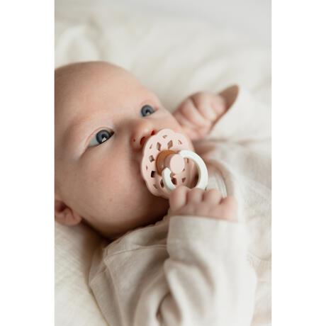 BIBS Boheme Fopspeen Rond Latex Maat 2 Woodchuck/Blush 2 stuks