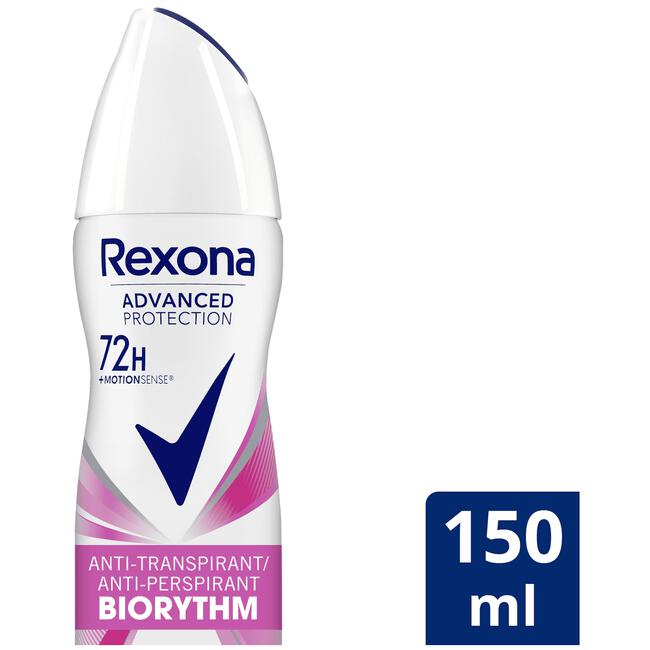 Rexona Women Advanced Protection Biorythm Deodorant Spray 150 ML