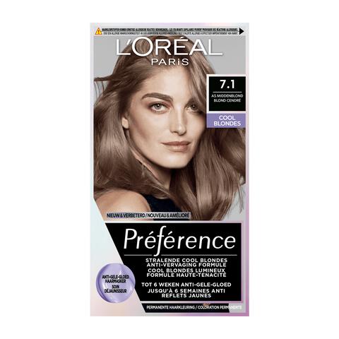 L'Oréal Paris Préférence Cool Blondes Permanente Haarverf 7.1 Iceland