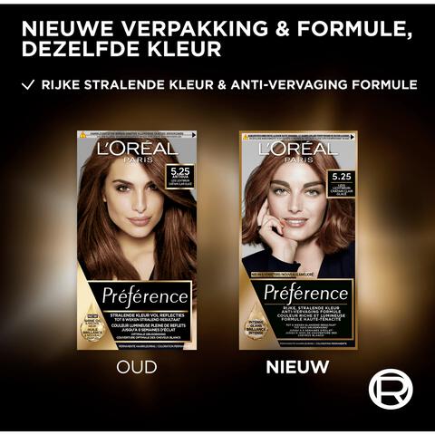 L'Oréal Paris Preference Permanente Haarverf 5.25 Antigua Ijzig