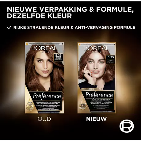 L'Oréal Paris Préférence Permanente Haarverf 5.25 Antigua Ijzig