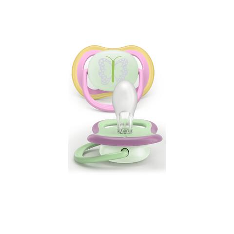 Philips Avent Fopspeen Ultra Air Night  6-18M Double Pack - SCF376/29