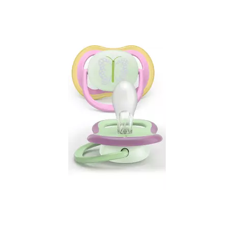 Philips Avent Fopspeen Ultra Air Night 6-18M SCF376/29 2 stuks