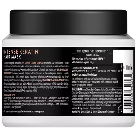 Syoss Intense Keratin Haarmasker 400 ML