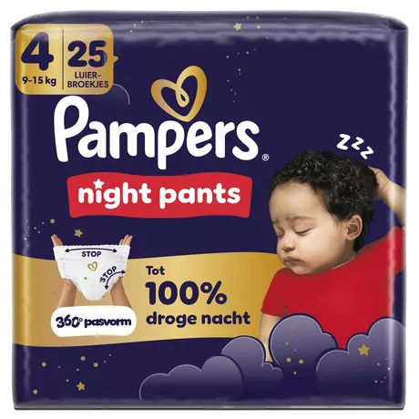 Pampers Baby Dry Night Pants Luierbroekjes Maat 4 9-15 kg 25 stuks
